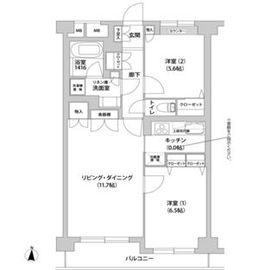 アルトゥーラ中野 5F1 間取り図