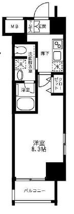 アイル芝浦東京ベイ 10階 間取り図