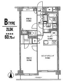 アルトゥーラ中野 203 間取り図