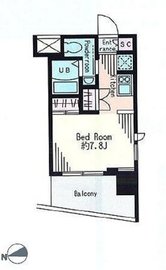 レジディア市谷薬王寺 1201 間取り図