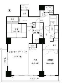 恵比寿ガーデンテラス壱番館 13階 間取り図