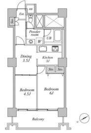 六本木ビュータワー 16階 間取り図