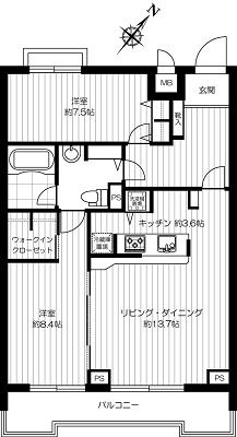 グラマシー恵比寿 310 間取り図