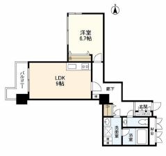 代官山アドレス ザ・タワー 6階 間取り図