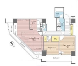 セントラルレジデンス新宿シティタワー 7階 間取り図