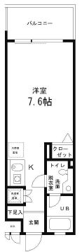 レジディア笹塚 317 間取り図