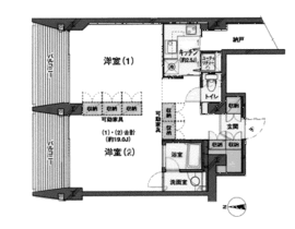 N3ユニテ 302 間取り図