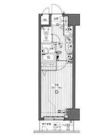 ガラ・ステージ麻布十番 9階 間取り図