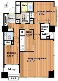 パークコート四番町 5階 間取り図