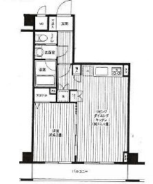 グランハイツ東新宿 203 間取り図