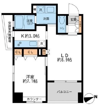 クリオ戸越銀座壱番館・弐番館 201 間取り図