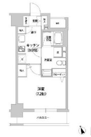 KANZE SHIBAURA RESIDENCE 302 間取り図