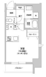 KANZE SHIBAURA RESIDENCE 301 間取り図