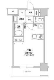 KANZE SHIBAURA RESIDENCE 303 間取り図