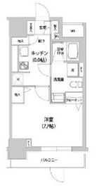 KANZE SHIBAURA RESIDENCE 201 間取り図