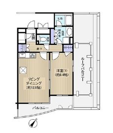 エルミタージュ参宮橋 401 間取り図