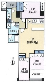 アクシアフォレスタ麻布 5階 間取り図