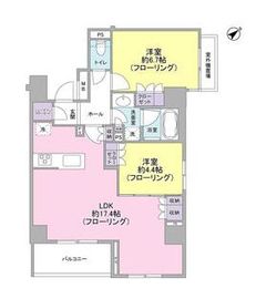 サンウッド東京茅場町パークフロント 10階 間取り図