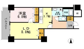品川シーサイドビュータワー1 1615 間取り図