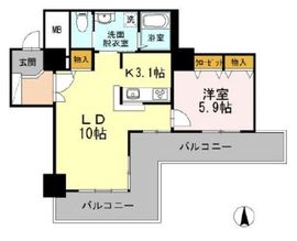 品川シーサイドビュータワー2 905 間取り図