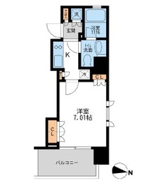 アーデン清澄白河 1107 間取り図