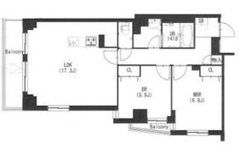エスティメゾン都立大学 203 間取り図