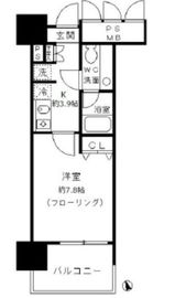 フォンテーヌ芝浦 202 間取り図