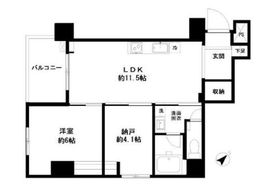 美竹コート 6階 間取り図