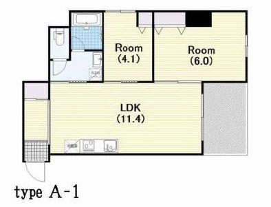 美竹コート 7階 間取り図