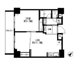 美竹コート 9階 間取り図