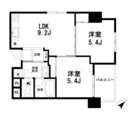 美竹コート 4階 間取り図