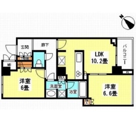 中目黒アリーナ 9階 間取り図