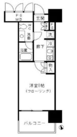 フォンテーヌ芝浦 1309 間取り図