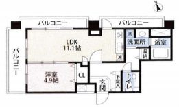 シティベース桜丘 5階 間取り図