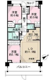 ザ・パークハウス学芸大学四季の杜 1階 間取り図