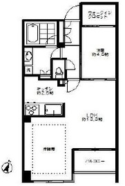 ルネ神楽坂 10階 間取り図