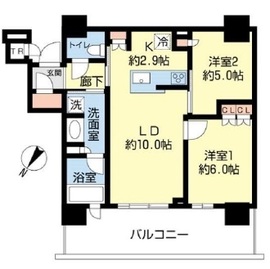 ブリリア有明シティタワー 23階 間取り図