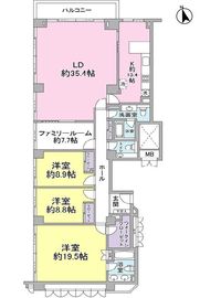 西麻布マナーハウス 204 間取り図