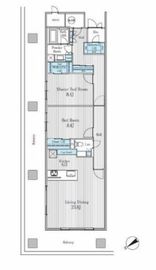 西新橋アルファレジデンス 1501 間取り図