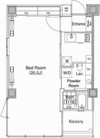 エルスタンザ代官山 タワー棟 1202 間取り図