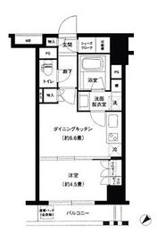 グランスイート銀座レスティモナーク 5階 間取り図