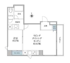 AXIS銀座東 301 間取り図