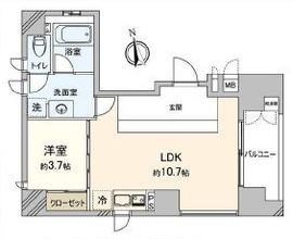 AXIS銀座東 501 間取り図