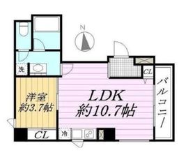 AXIS銀座東 801 間取り図