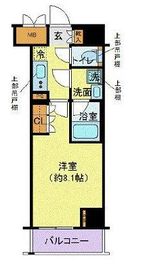 ディアレイシャス港区海岸 2階 間取り図