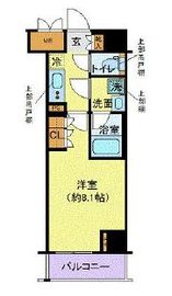 ディアレイシャス港区海岸 4階 間取り図