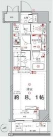 ディアレイシャス港区海岸 5階 間取り図