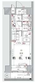 ディアレイシャス港区海岸 4階 間取り図