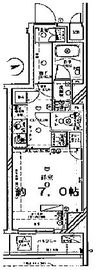 ディアレイシャス港区海岸 4階 間取り図