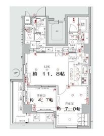 ディアレイシャス港区海岸 6階 間取り図